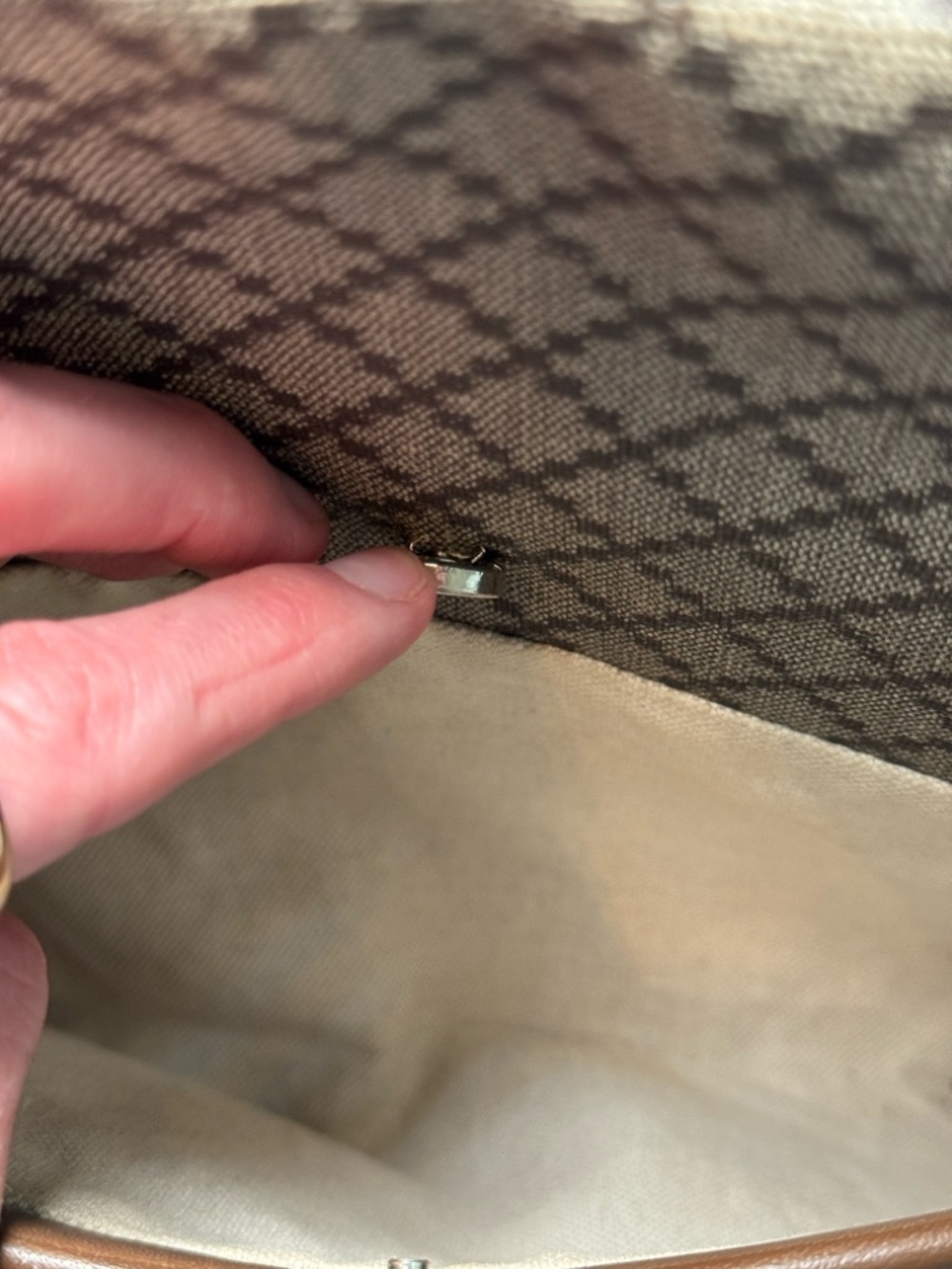 GUCCI Diamante Coated Canvas Messenger Bag - Picture 5 of 16
